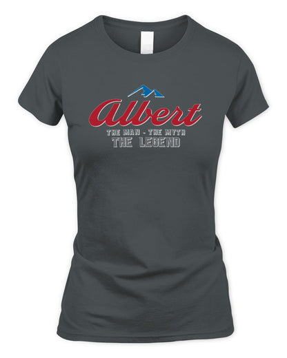 The Man The Myth The Legend Coors Light Beer T-Shirt ALBERT M1-S84 / Women's Standard T-Shirt / charcoal