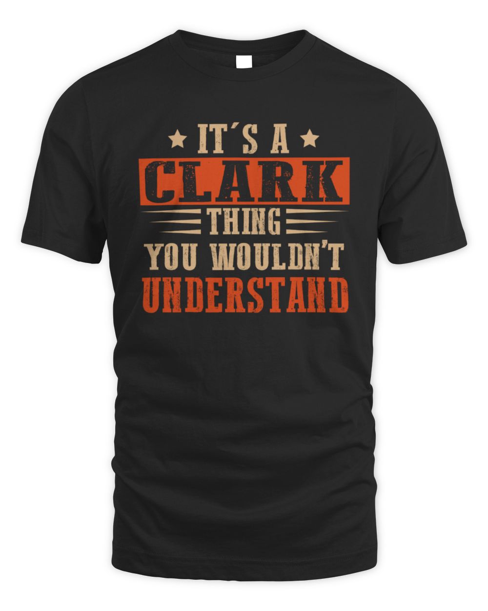 It's a Name Thing Personalized Funny Shirt CLARK M1-51 / Unisex Standard T-Shirt / black