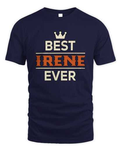 Best Your Name With Crown Shirt IRENE M1-59 / Unisex Standard T-Shirt / navy