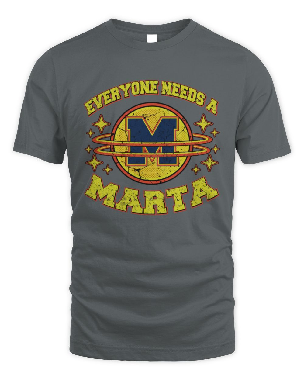 Everyone Needs a Your Name Shirt MARTA M1-76 / Unisex Standard T-Shirt / charcoal