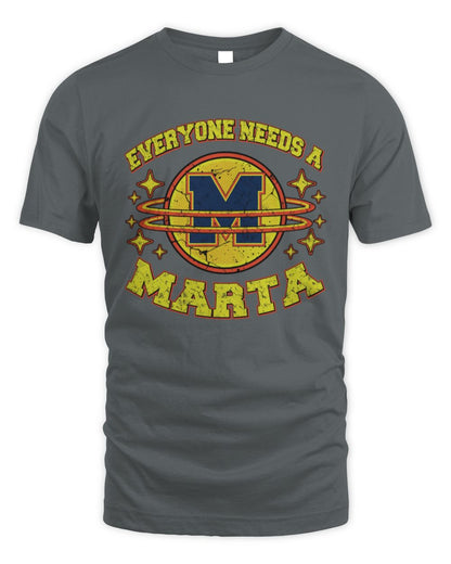 Everyone Needs a Your Name Shirt MARTA M1-76 / Unisex Standard T-Shirt / charcoal
