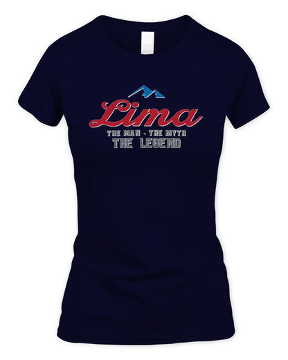 The Man The Myth The Legend Coors Light Beer T-Shirt LIMA M1-S84 / Women's Standard T-Shirt / navy