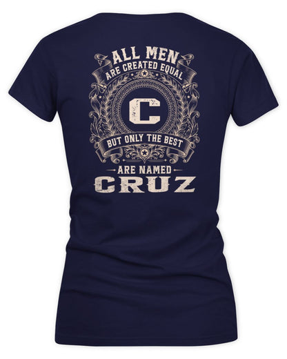 All Men Are Created Equal Cool Logo Shirt CRUZ M1-60 / Women's V-Neck T-Shirt / navy