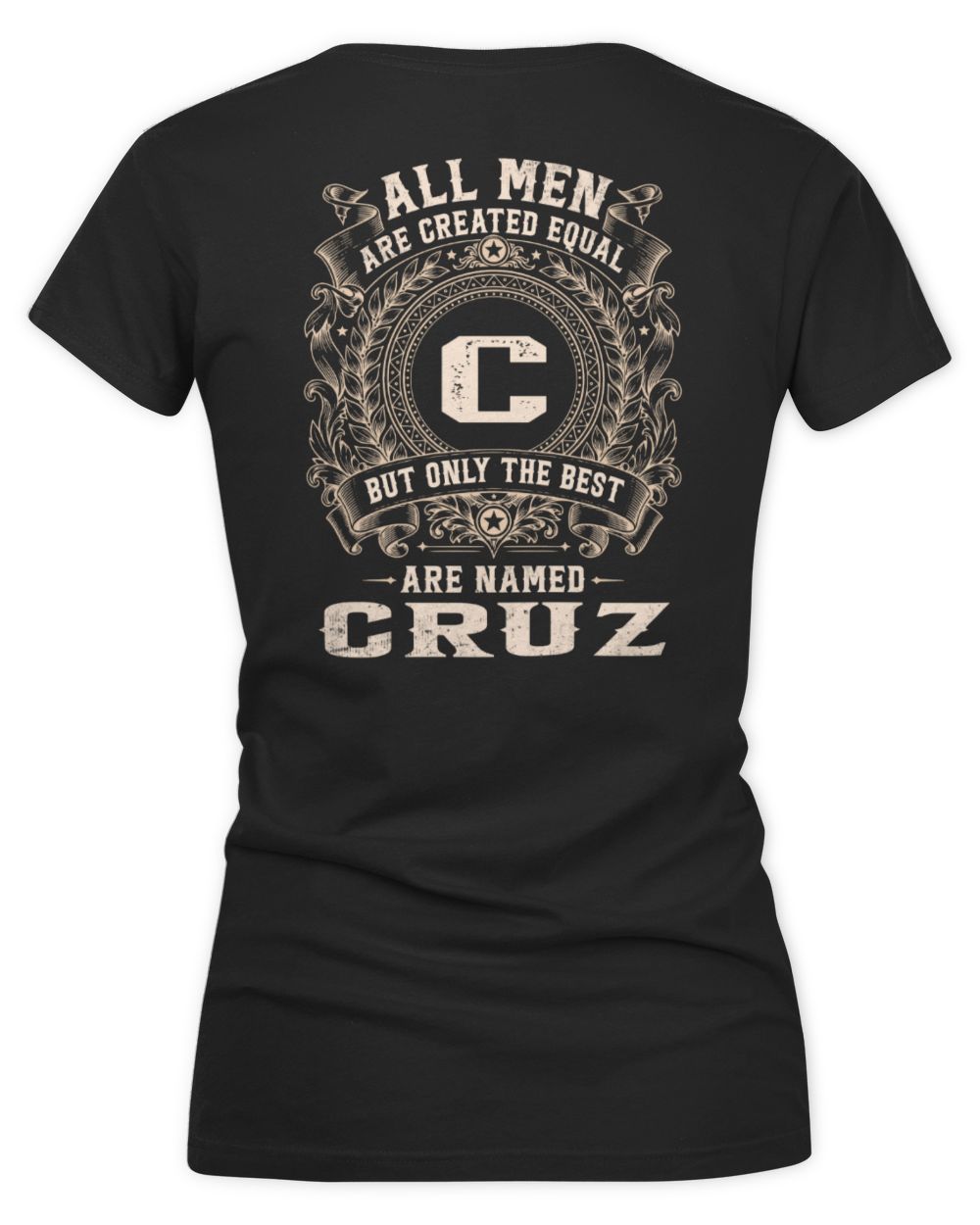 All Men Are Created Equal Cool Logo Shirt CRUZ M1-60 / Women's V-Neck T-Shirt / black