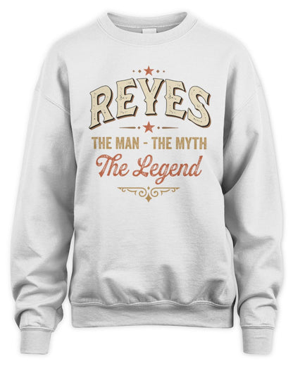 I'm Name I'm Not Rude I Just Have The Balls Funny T-Shirt REYES M1-77 / Unisex Sweatshirt / white