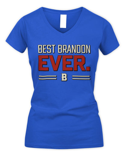 Best Your Name Ever Cool Shirt BRANDON M1-58 / Women's V-Neck T-Shirt / royal