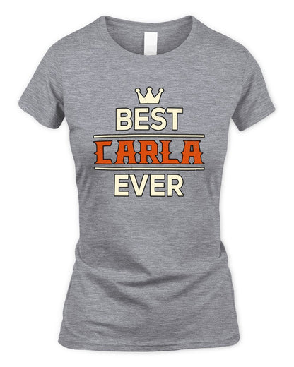 Best Your Name With Crown Shirt CARLA M1-59 / Women's Standard T-Shirt / sport grey