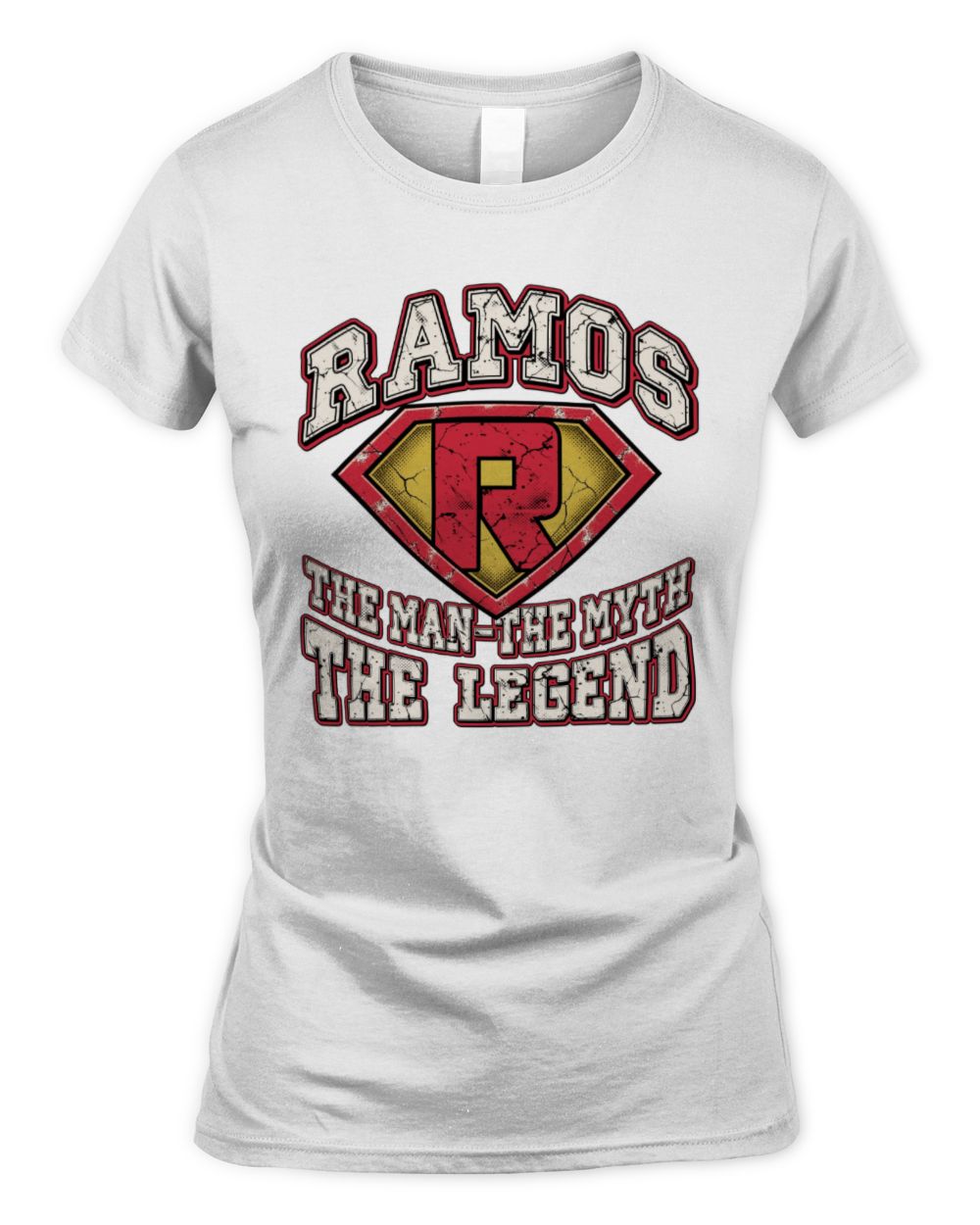 The Man The Myth The Legend Superman Graphic T-Shirt RAMOS M1-74 / Women's Standard T-Shirt / white