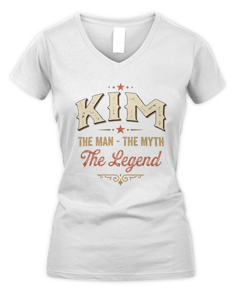 I'm Name I'm Not Rude I Just Have The Balls Funny T-Shirt KIM M1-77 / Women's V-Neck T-Shirt / white