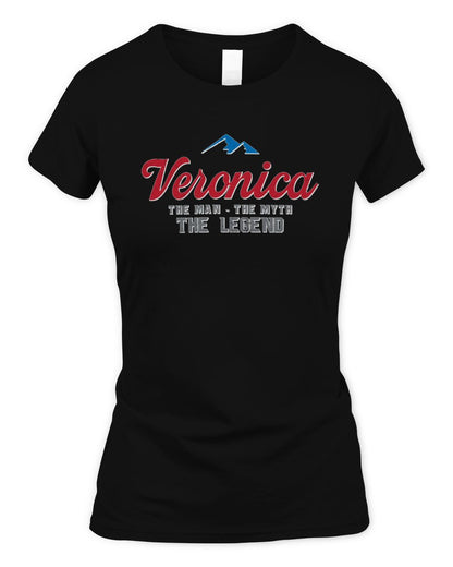 The Man The Myth The Legend Coors Light Beer T-Shirt VERONICA M1-S84 / Women's Standard T-Shirt / black