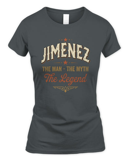 I'm Name I'm Not Rude I Just Have The Balls Funny T-Shirt JIMENEZ M1-77 / Women's Standard T-Shirt / charcoal
