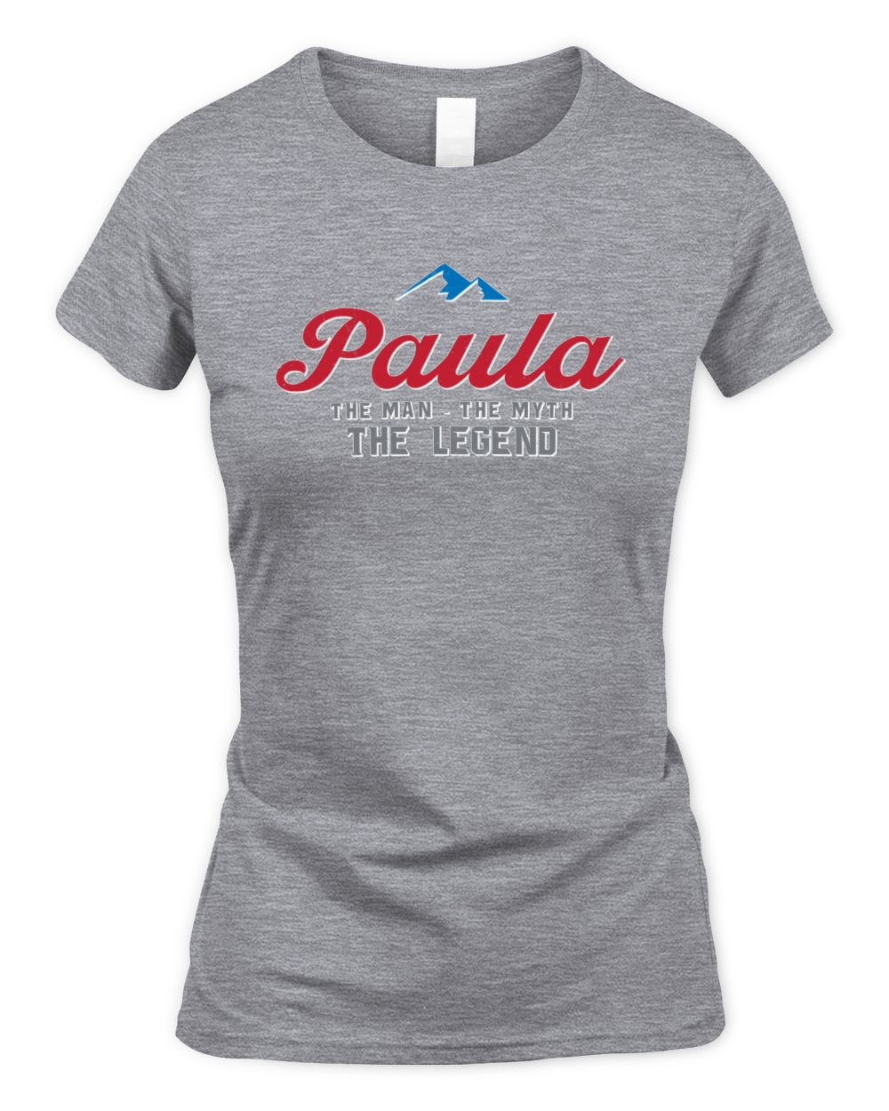 The Man The Myth The Legend Coors Light Beer T-Shirt PAULA M1-S84 / Women's Standard T-Shirt / sport grey