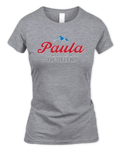 The Man The Myth The Legend Coors Light Beer T-Shirt PAULA M1-S84 / Women's Standard T-Shirt / sport grey