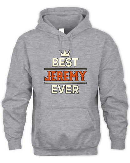 Best Your Name With Crown Shirt JEREMY M1-59 / Unisex Hoodie / sport grey