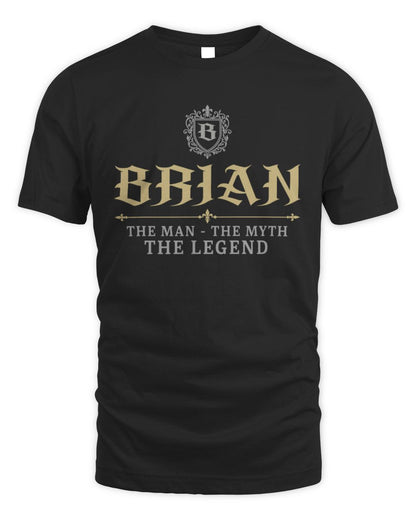 The Man The Myth The Legend Western Shirt BRIAN M1-78 / Unisex Standard T-Shirt / black