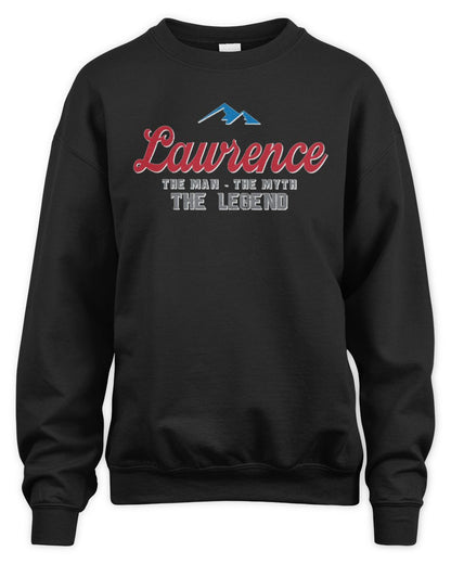 The Man The Myth The Legend Coors Light Beer T-Shirt LAWRENCE M1-S84 / Unisex Sweatshirt / black