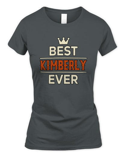 Best Your Name With Crown Shirt KIMBERLY M1-59 / Women's Standard T-Shirt / charcoal