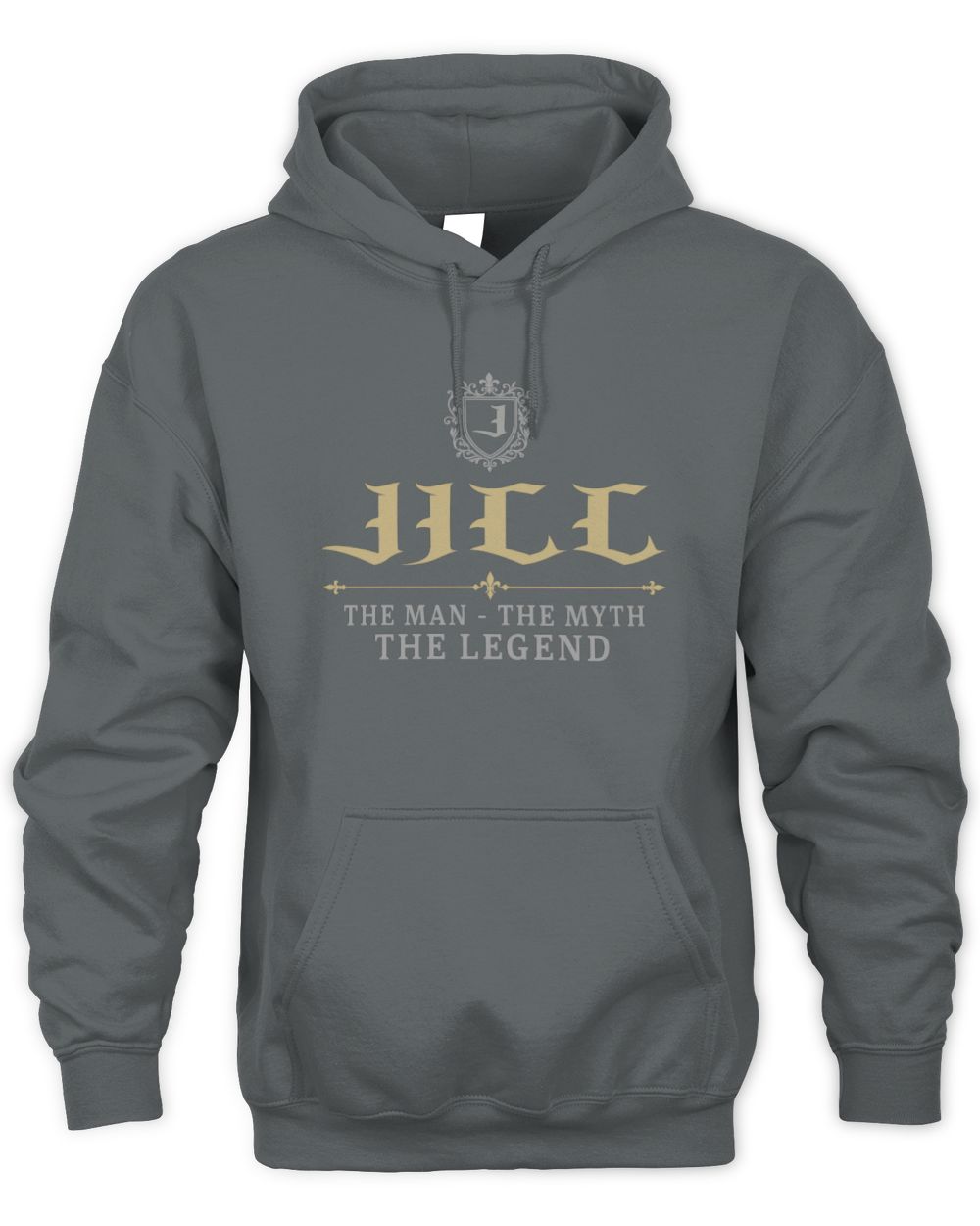 The Man The Myth The Legend Western Shirt JILL M1-78 / Unisex Hoodie / charcoal