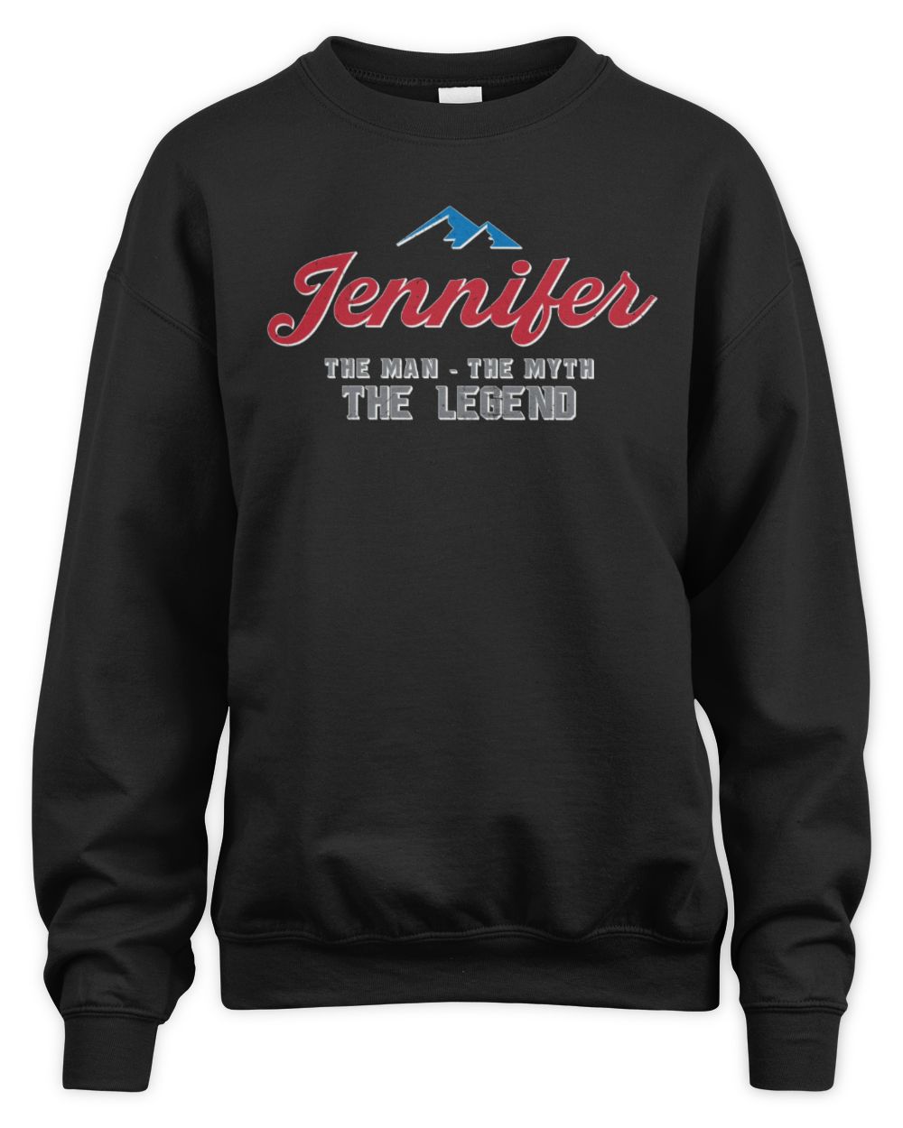 The Man The Myth The Legend Coors Light Beer T-Shirt JENNIFER M1-S84 / Unisex Sweatshirt / black
