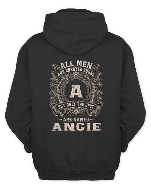 All Men Are Created Equal Cool Logo Shirt ANGIE M1-60 / Unisex Hoodie / black