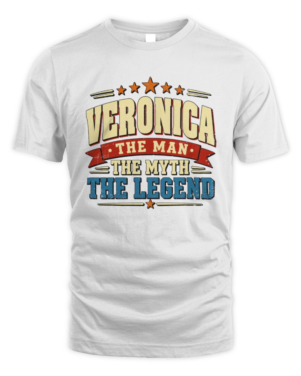 The Man The Myth The Legend Ribbon Vintage T-Shirt VERONICA M1-56 / Unisex Standard T-Shirt / white