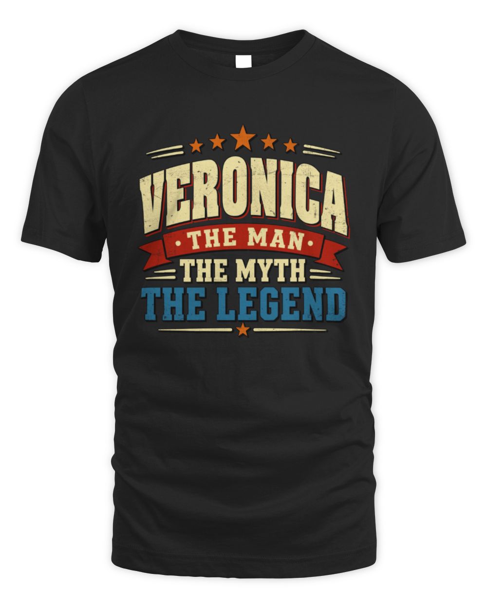 The Man The Myth The Legend Ribbon Vintage T-Shirt VERONICA M1-56 / Unisex Standard T-Shirt / black