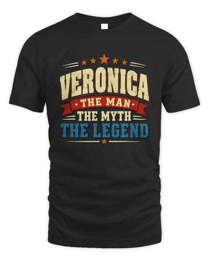 The Man The Myth The Legend Ribbon Vintage T-Shirt VERONICA M1-56 / Unisex Standard T-Shirt / black