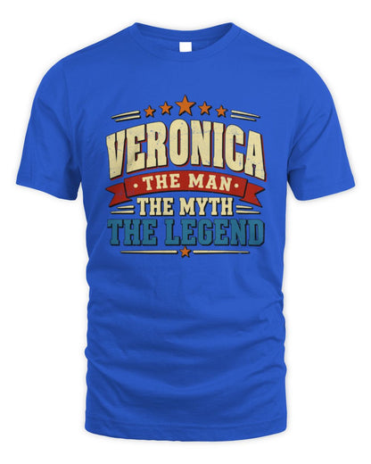The Man The Myth The Legend Ribbon Vintage T-Shirt VERONICA M1-56 / Unisex Standard T-Shirt / royal