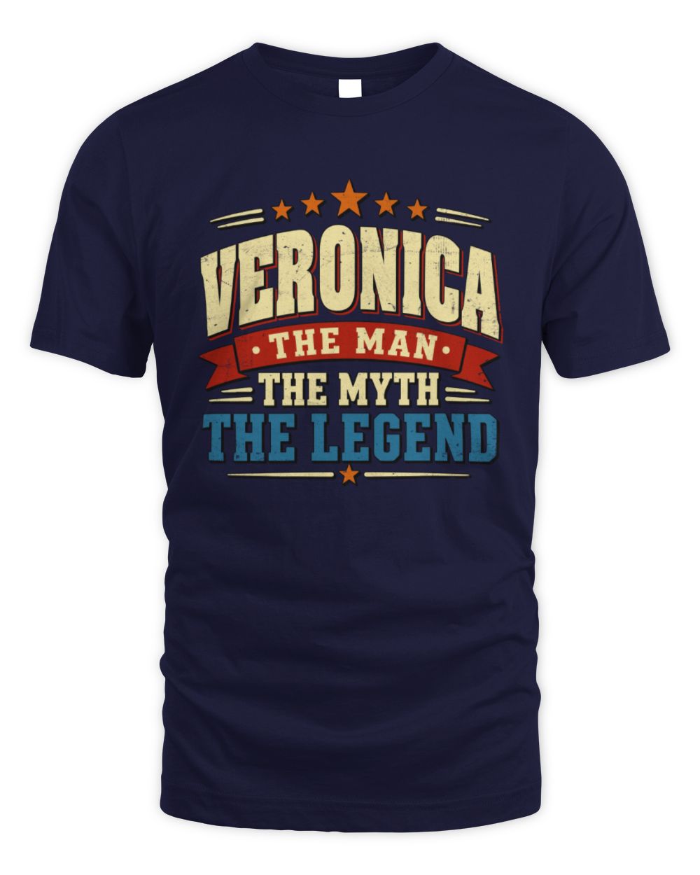 The Man The Myth The Legend Ribbon Vintage T-Shirt VERONICA M1-56 / Unisex Standard T-Shirt / navy