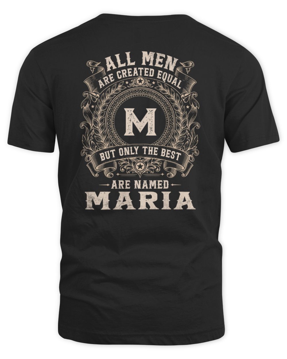 All Men Are Created Equal Cool Logo Shirt MARIA M1-60 / Unisex Standard T-Shirt / black