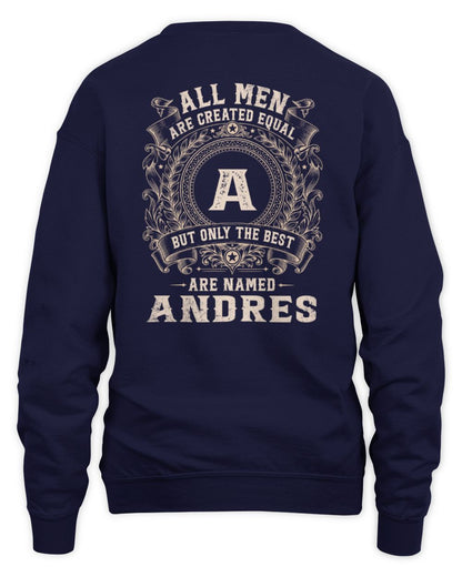 All Men Are Created Equal Cool Logo Shirt ANDRES M1-60 / Unisex Sweatshirt / navy