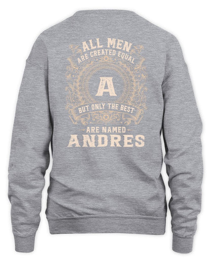 All Men Are Created Equal Cool Logo Shirt ANDRES M1-60 / Unisex Sweatshirt / sport grey