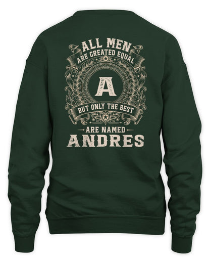 All Men Are Created Equal Cool Logo Shirt ANDRES M1-60 / Unisex Sweatshirt / forest green