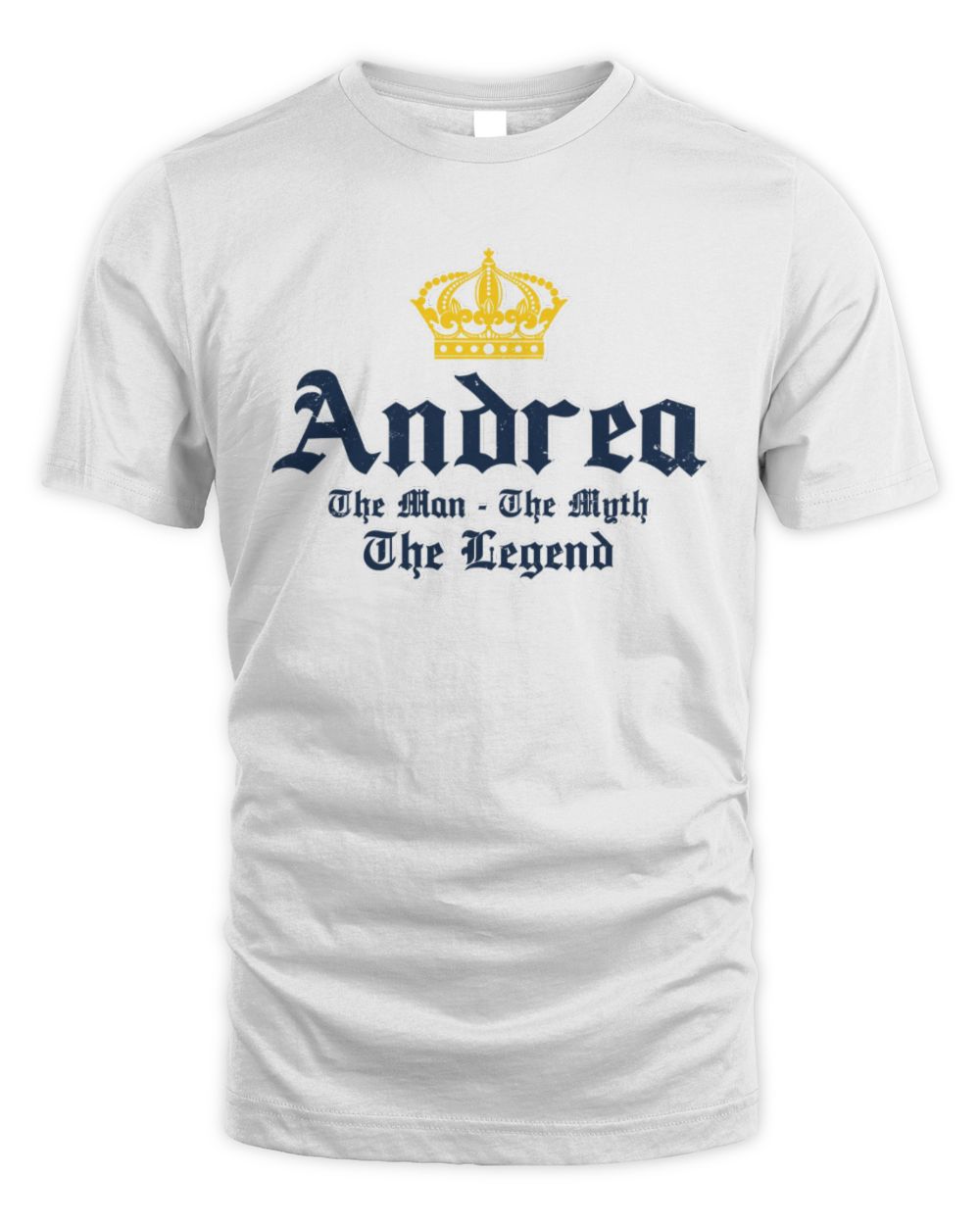 The Man The Myth The Legend Corona Beer T-Shirt ANDREA M1-S83 / Unisex Standard T-Shirt / white