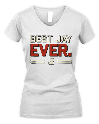 Best Your Name Ever Cool Shirt JAY M1-58 / Women's V-Neck T-Shirt / white